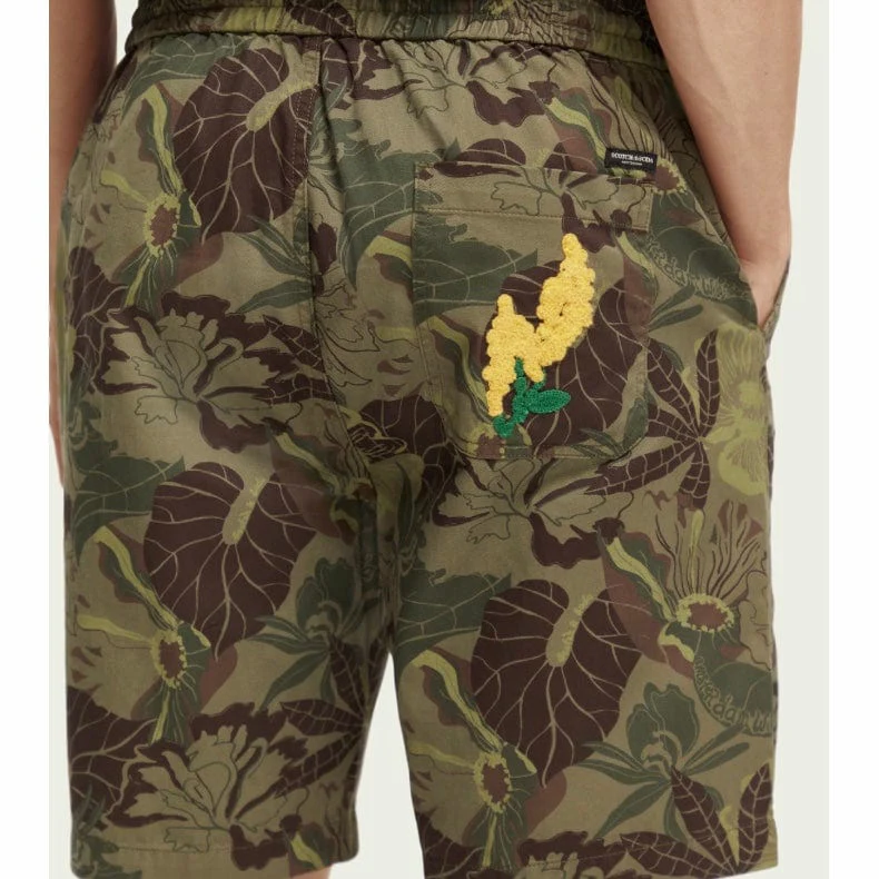 Scotch & Soda The Fave Printed Bermuda Short (Camo Flora Aop) 173459 - Image 6