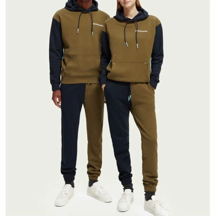 Scotch & Soda Unisex Organic Cotton Felpa Hoodie (Combo A) 172075 - Image 7