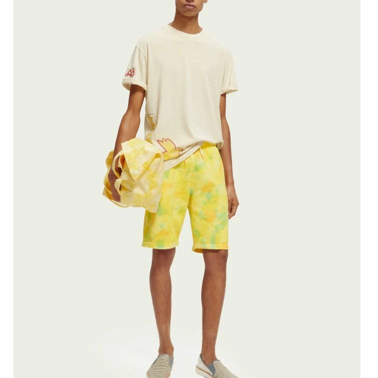 Scotch & Soda Washed Artwork Tee (Off White) 171698 - Image 5