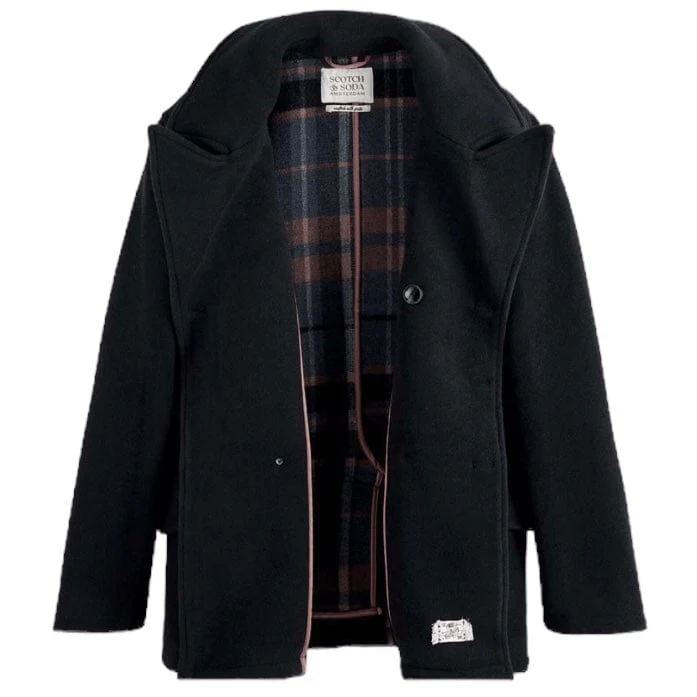 Scotch & Soda Wool Blend Peacoat (Night) 174398 - Image 3