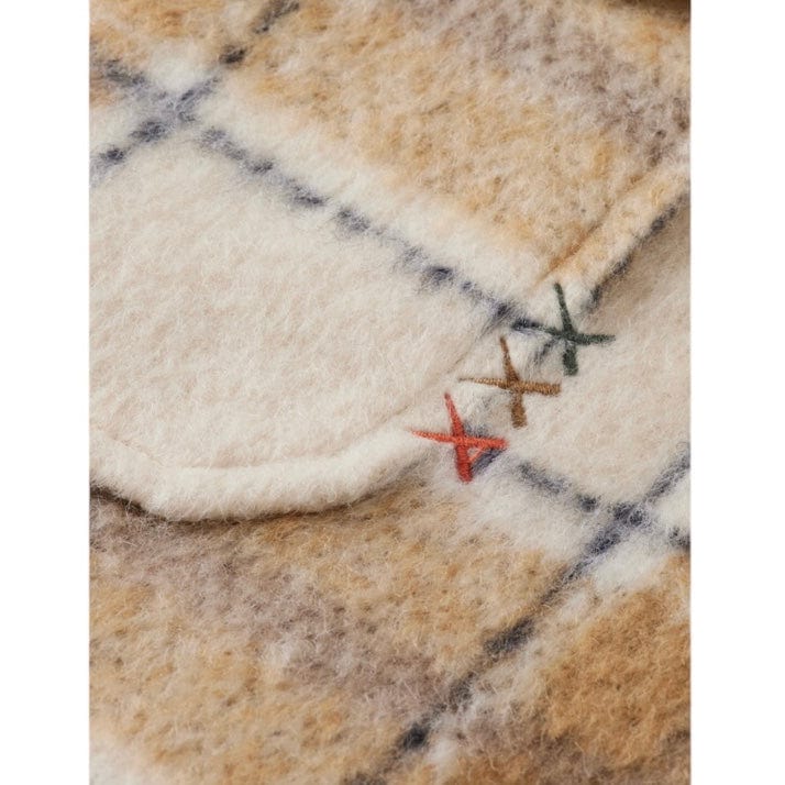 Scotch & Soda Zip-Thru Check Overshirt (Offwhite Camel Check) 174429 - Image 9