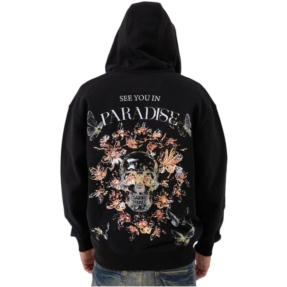 See You In Paradise Butterfly Effect Zip Up Hoodie (Black) 8267H - Image 2