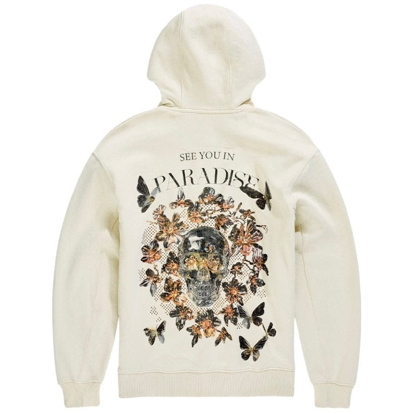 See You In Paradise Butterfly Effect Zip Up Hoodie (Cream) 8267H - Image 5