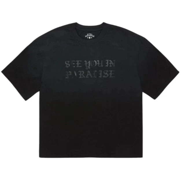 See You In Paradise Cropped T Shirt (Black Shadow) 9120A