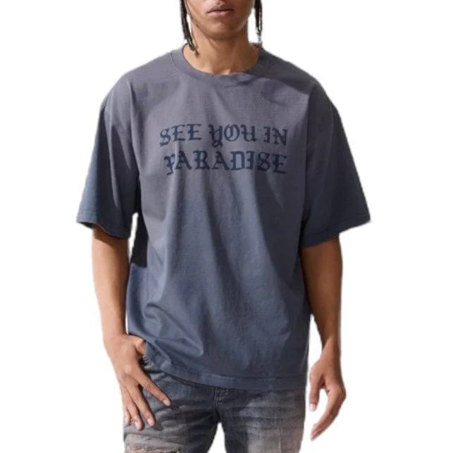 See You In Paradise Cropped T Shirt (Horizon Blue) 9120A - Image 3
