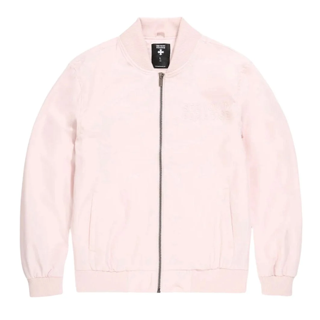 See You In Paradise Cruel Intentions Bomber Jacket (Light Pink) 91771 - Image 3