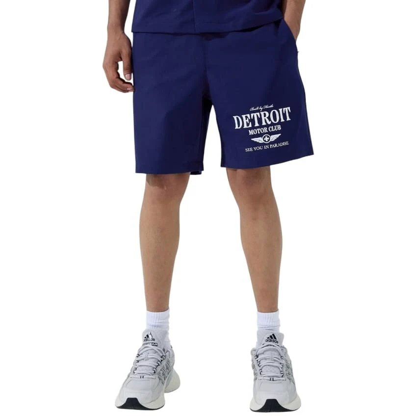 See You In Paradise Detroit Motor Club SS Shirt & Short Set (Navy) - Image 4