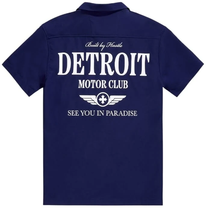 See You In Paradise Detroit Motor Club SS Shirt & Short Set (Navy) - Image 7