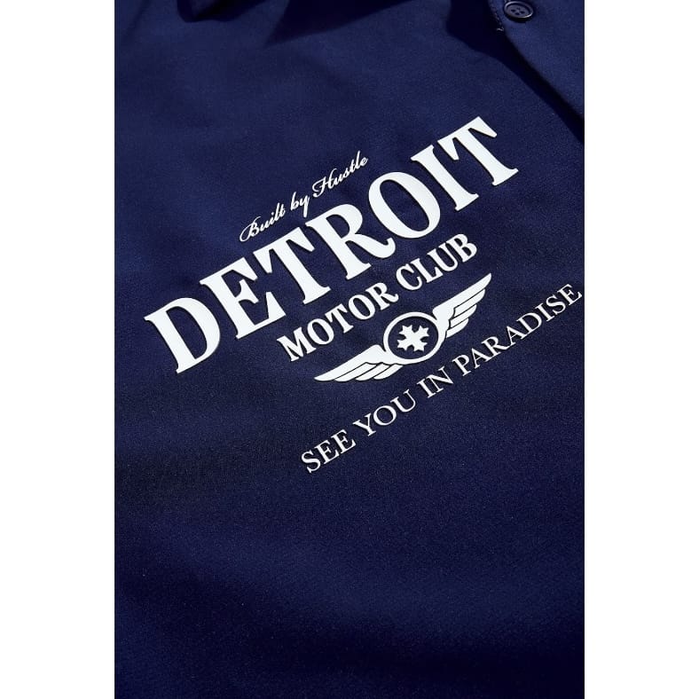 See You In Paradise Detroit Motor Club SS Shirt & Short Set (Navy) - Image 8