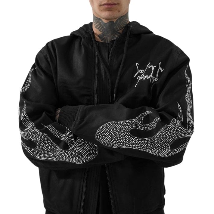 See You In Paradise Eternal Flame Hooded Work Jacket (Black) 91669A - Image 2