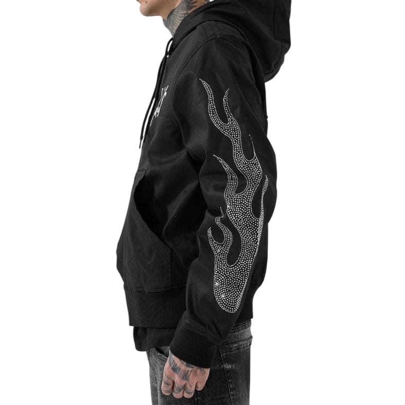 See You In Paradise Eternal Flame Hooded Work Jacket (Black) 91669A - Image 3