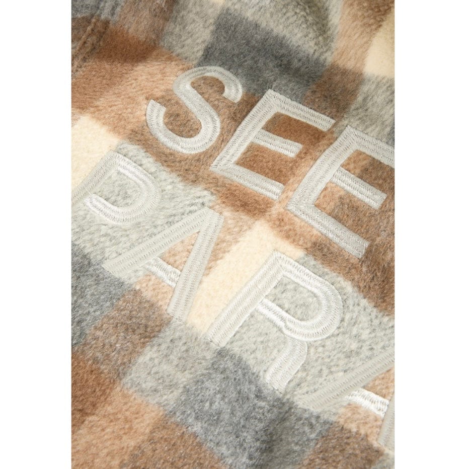 See You In Paradise Hooded Flannel Shacket (Khaki) 2568 - Image 3