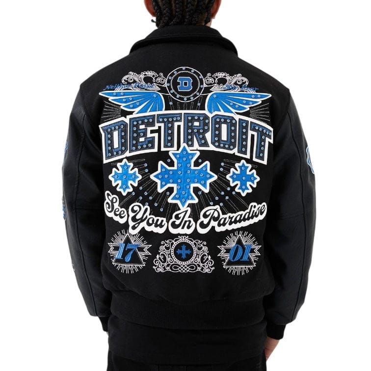 See You In Paradise Motor City Varsity Jacket (Black) 91745 - Image 2