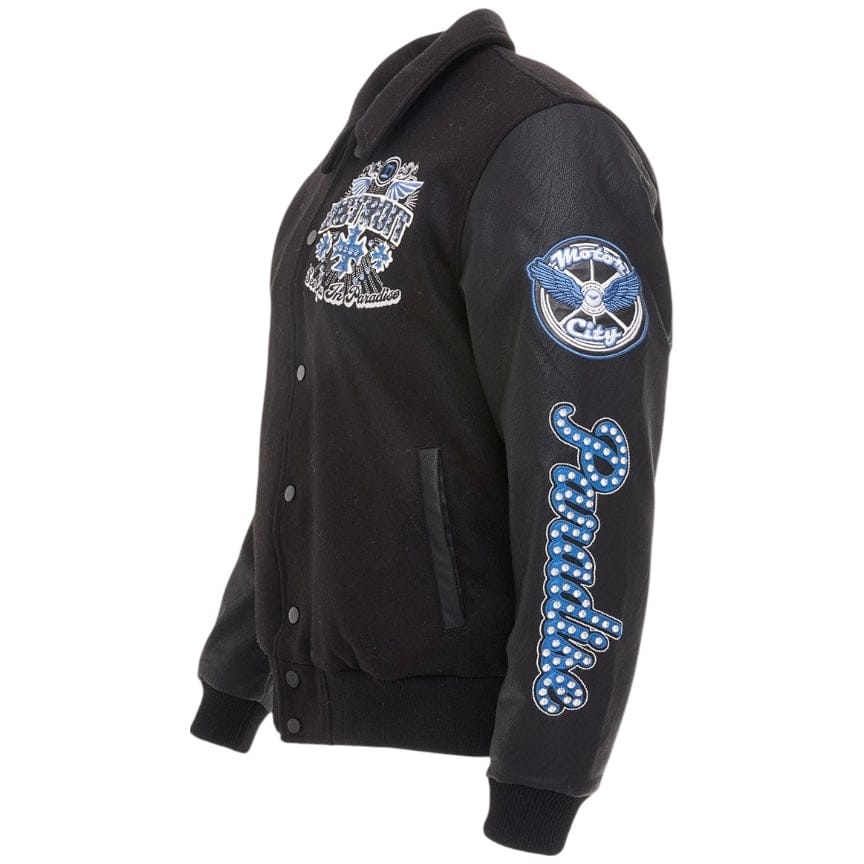 See You In Paradise Motor City Varsity Jacket (Black) 91745 - Image 4