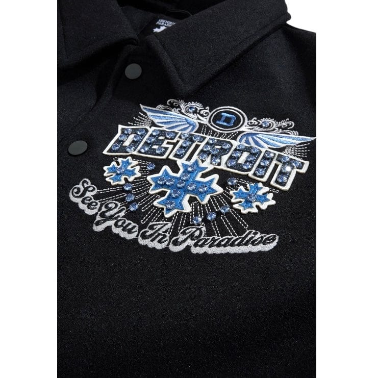 See You In Paradise Motor City Varsity Jacket (Black) 91745 - Image 5