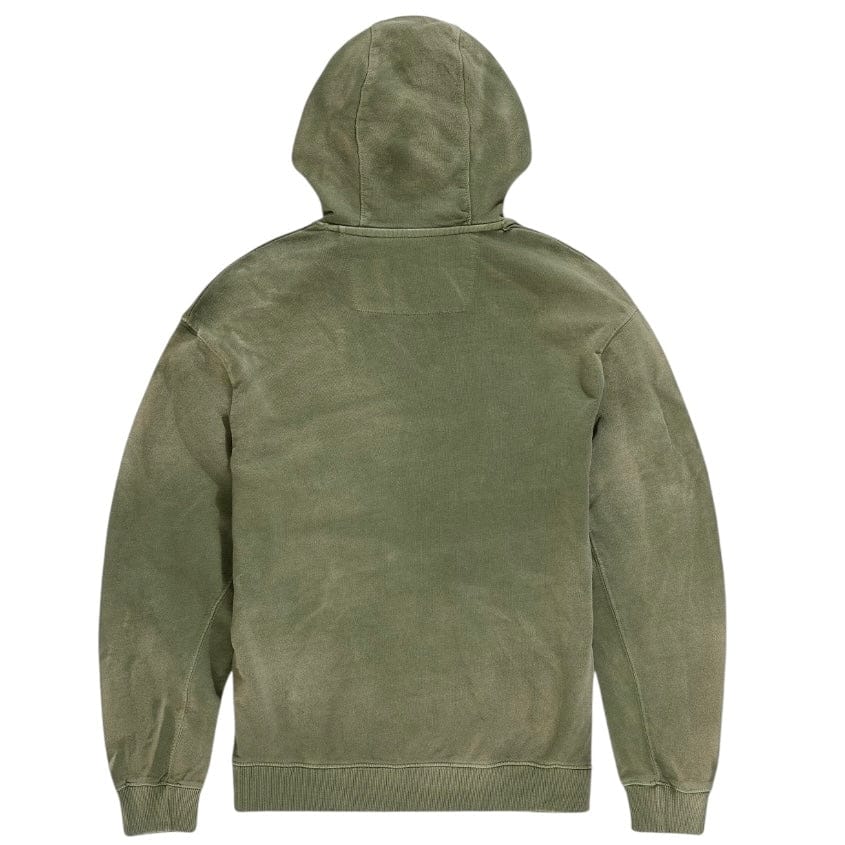 See You In Paradise Oasis Washed Pullover Hoodie (Olive) 8864H - Image 4