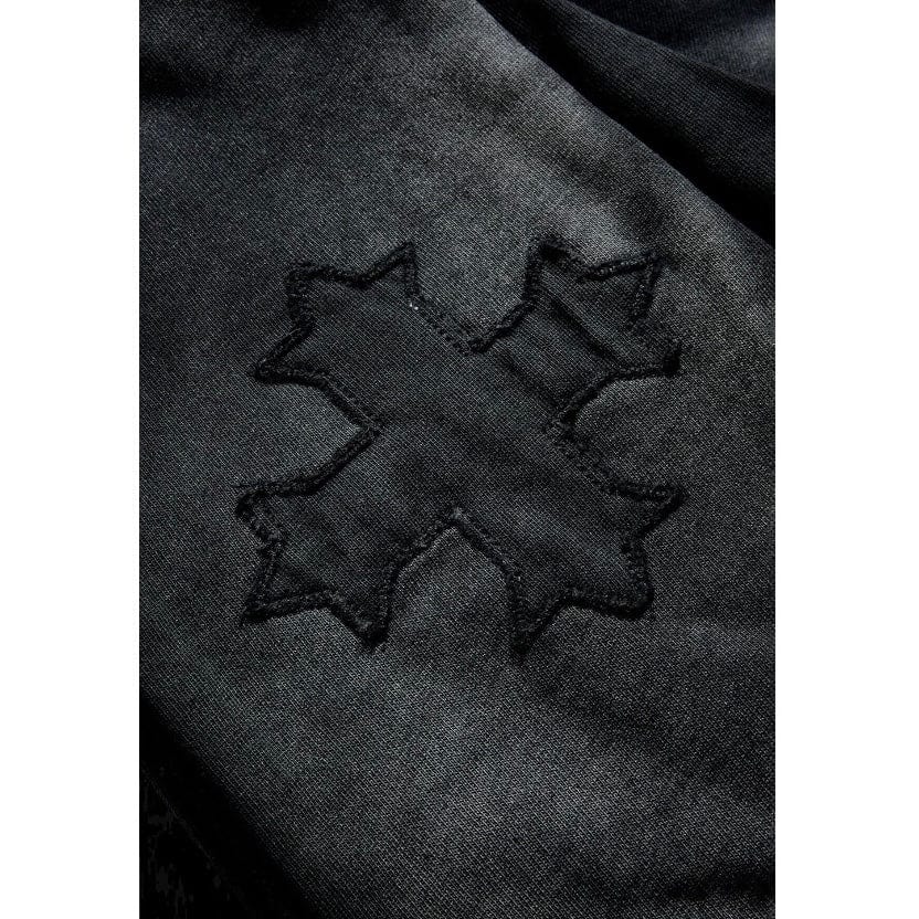See You In Paradise Oasis Washed Stacked Sweatpants (Black Shadow) 8864L - Image 5