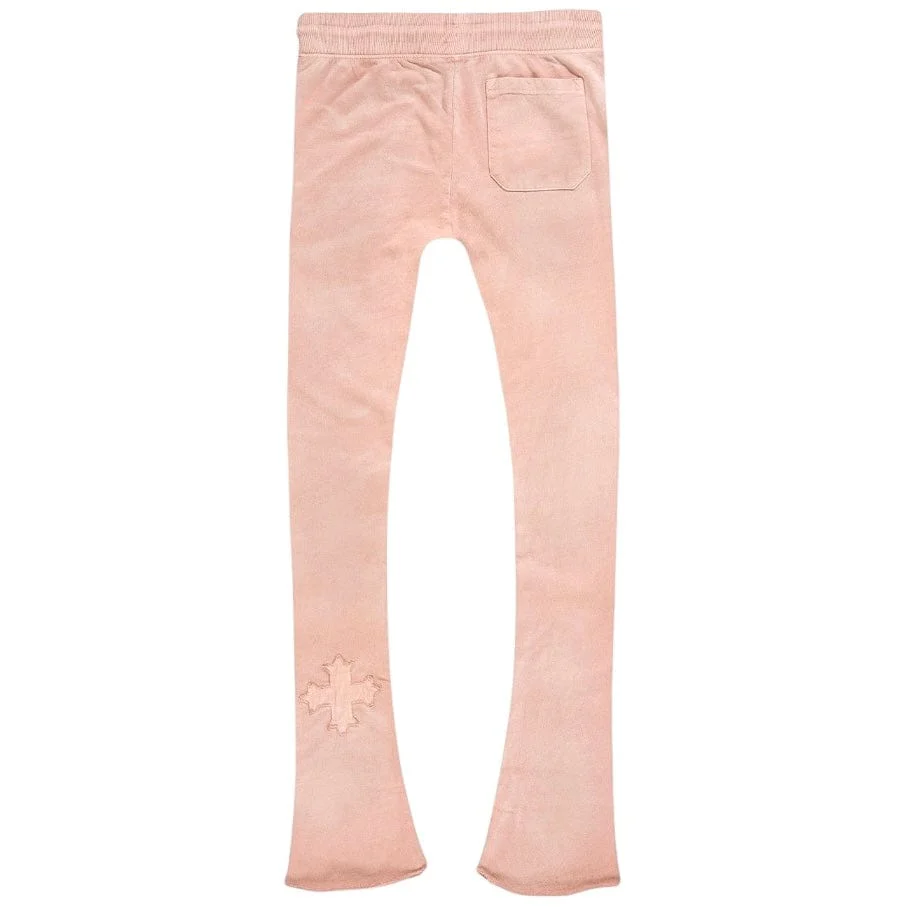 See You In Paradise Oasis Washed Stacked Sweatpants (Dirty Rose) 8864L - Image 4