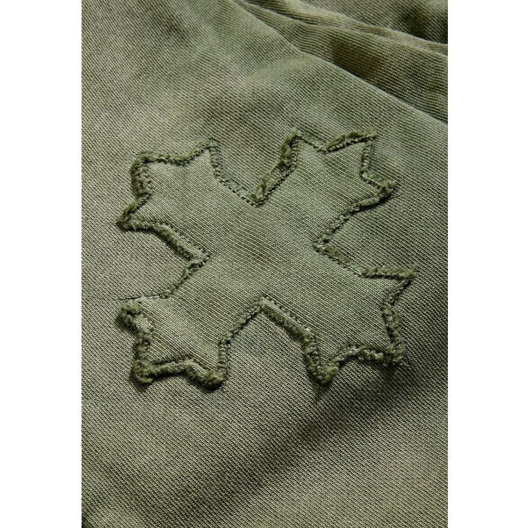 See You In Paradise Oasis Washed Stacked Sweatpants (Olive) 8864L - Image 5