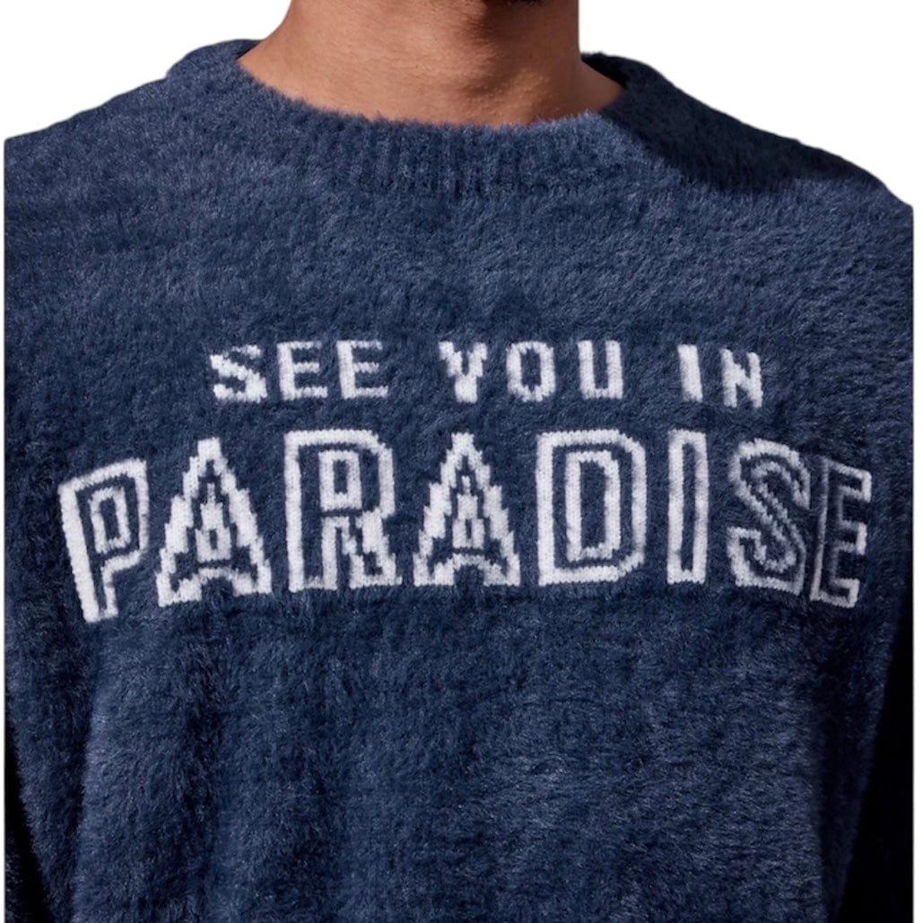 See You In Paradise Plush Crewneck Sweater (Navy) 3992 - Image 4