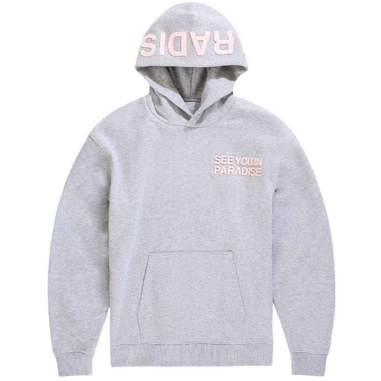 See You In Paradise Pullover Hoodie (Heather Grey/Pink) - Image 2