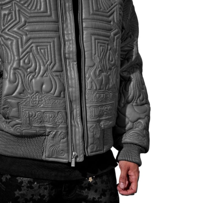 See You In Paradise Sinister Bomber Jacket (Charcoal) 91666 - Image 3