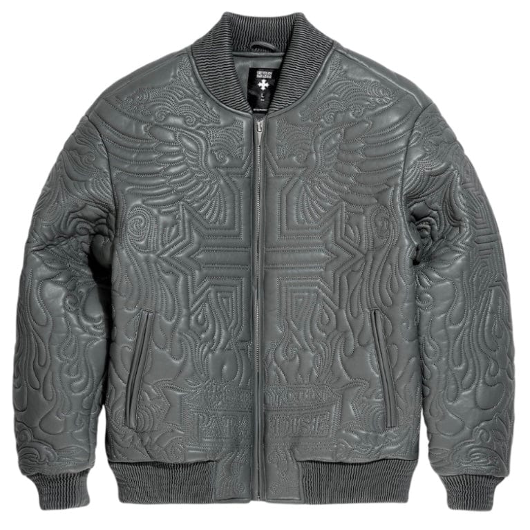See You In Paradise Sinister Bomber Jacket (Charcoal) 91666 - Image 4