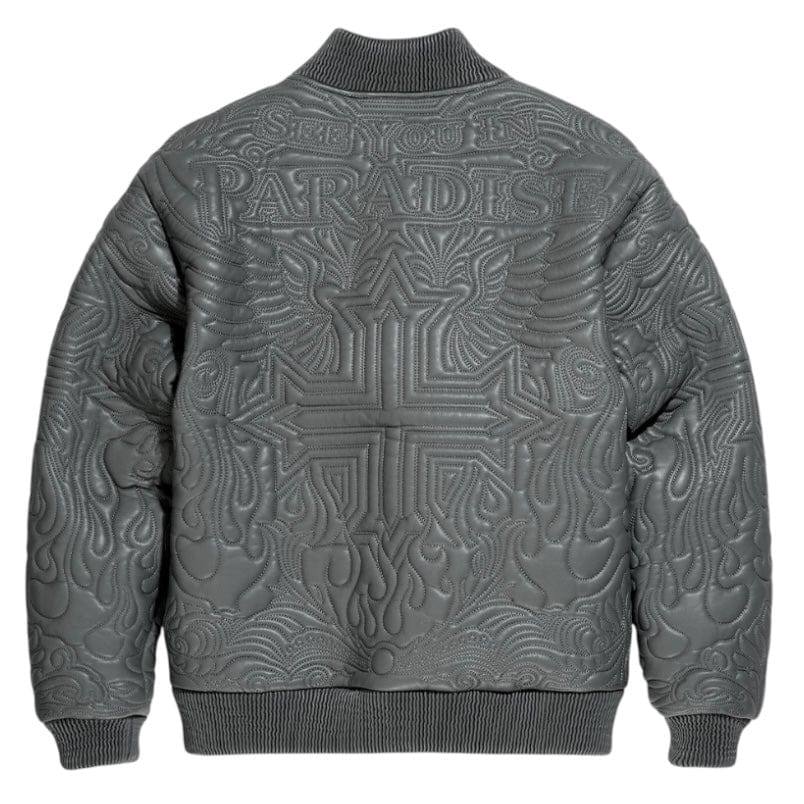 See You In Paradise Sinister Bomber Jacket (Charcoal) 91666 - Image 5