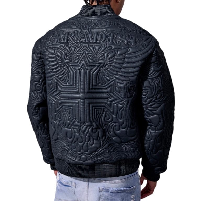 See You In Paradise Sinister Bomber Jacket (Navy) 91666 - Image 2