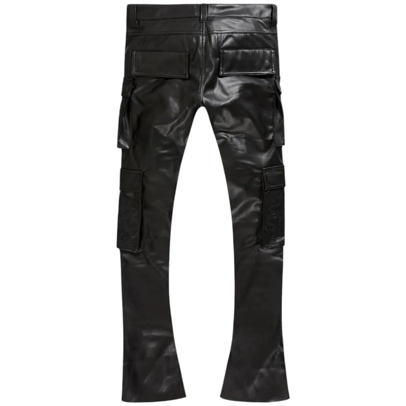 See You In Paradise Skinny Stacked Eden Cargo Pants (Black) JRFP2346 - Image 3