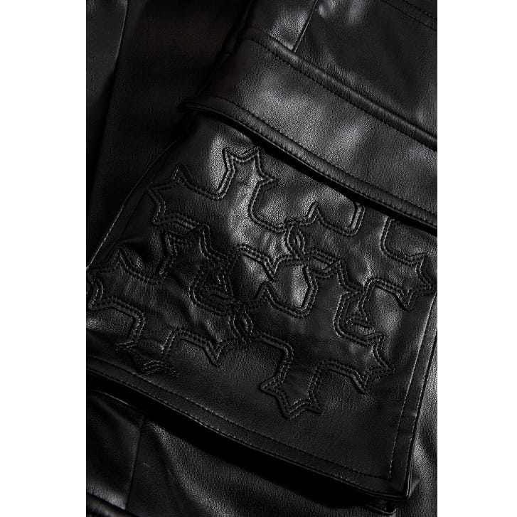 See You In Paradise Skinny Stacked Eden Cargo Pants (Black) JRFP2346 - Image 4