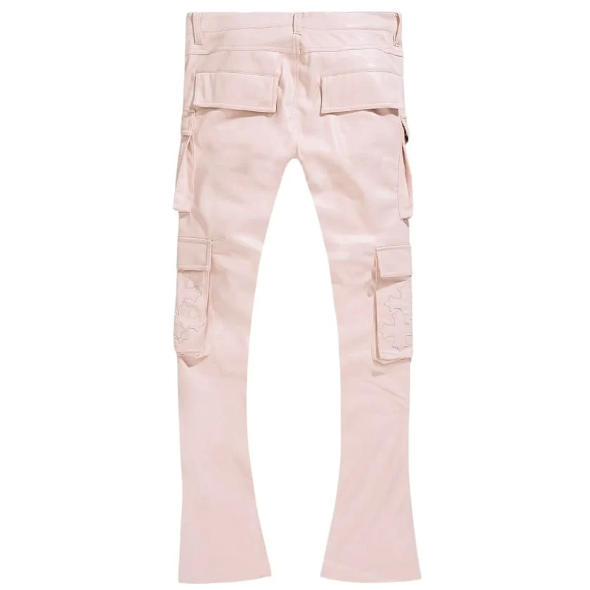 See You In Paradise Skinny Stacked Eden Cargo Pants (Pink) JRFP2346 - Image 3