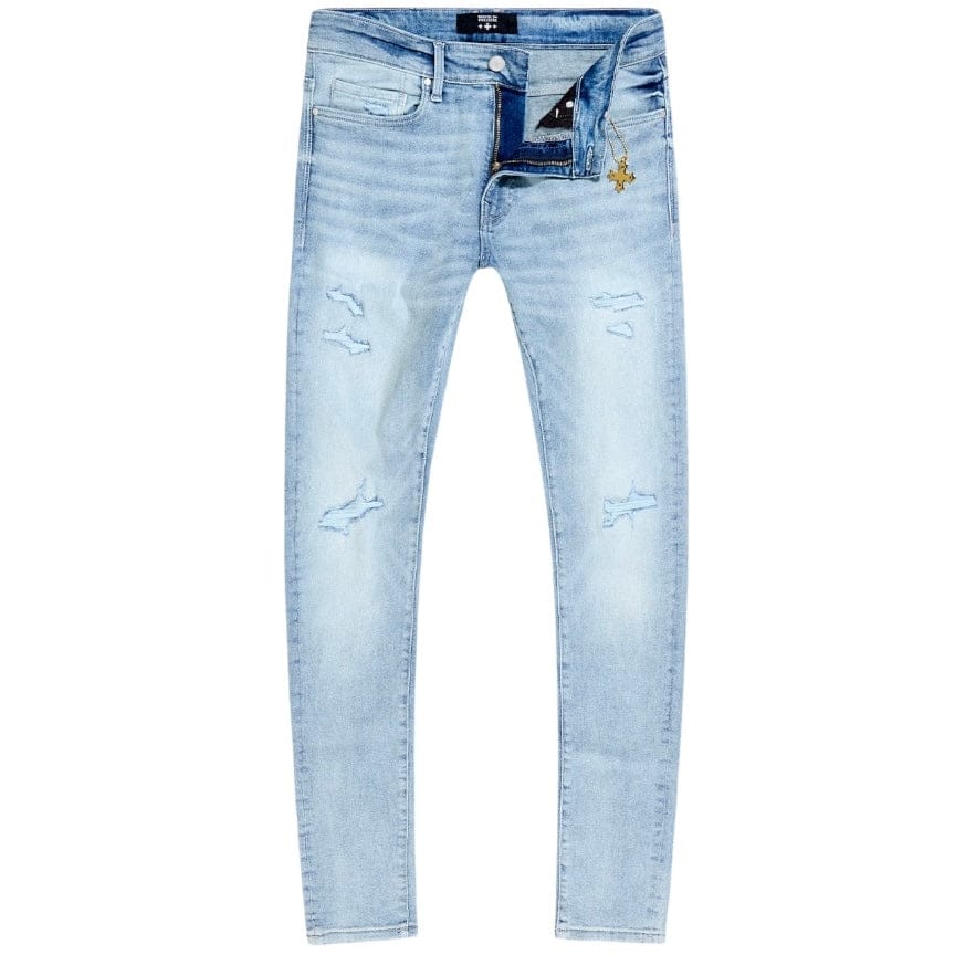 See You In Paradise Slim Taper Humility Denim (Sky Blue) JSP200 - Image 3
