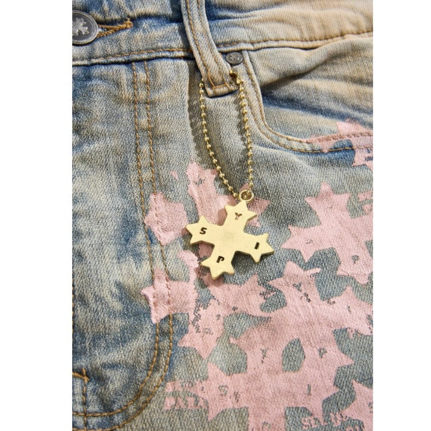 See You In Paradise Slim Taper Paradise Denim (Iced Lager) JS2293 - Image 5