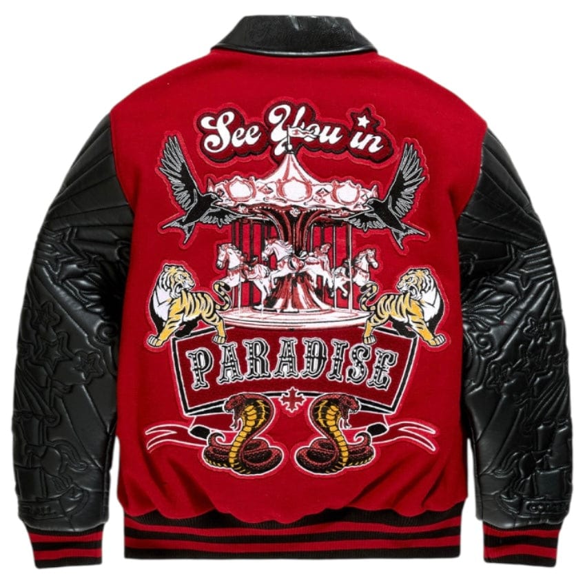 See You In Paradise Smoke & Mirrors Varsity Jacket (Bred) 91667 - Image 10