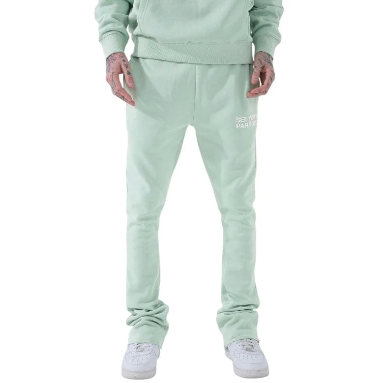 See You In Paradise Stacked Sweatpants (Mint)