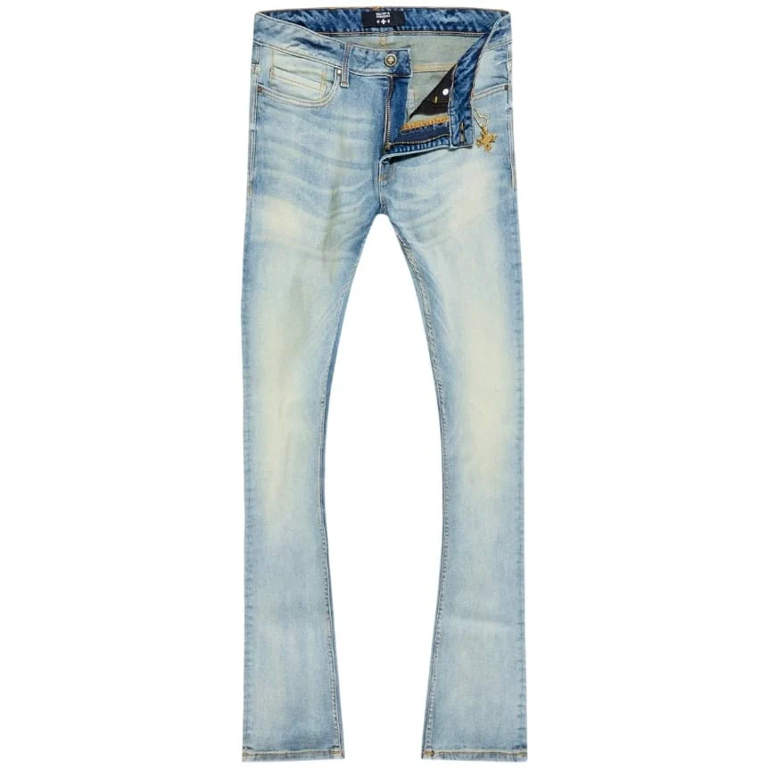See You In Paradise Super Skinny Stacked First Class Denim (Antique) - Image 3