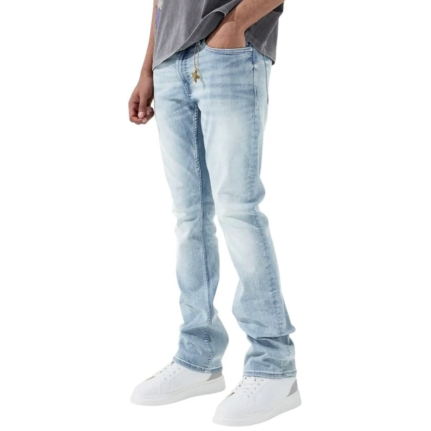 See You In Paradise Super Skinny Stacked First Class Denim (Sky Blue) - Image 2