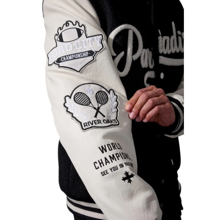 See You In Paradise Team Varsity Jacket (Black) 91700 - Image 3