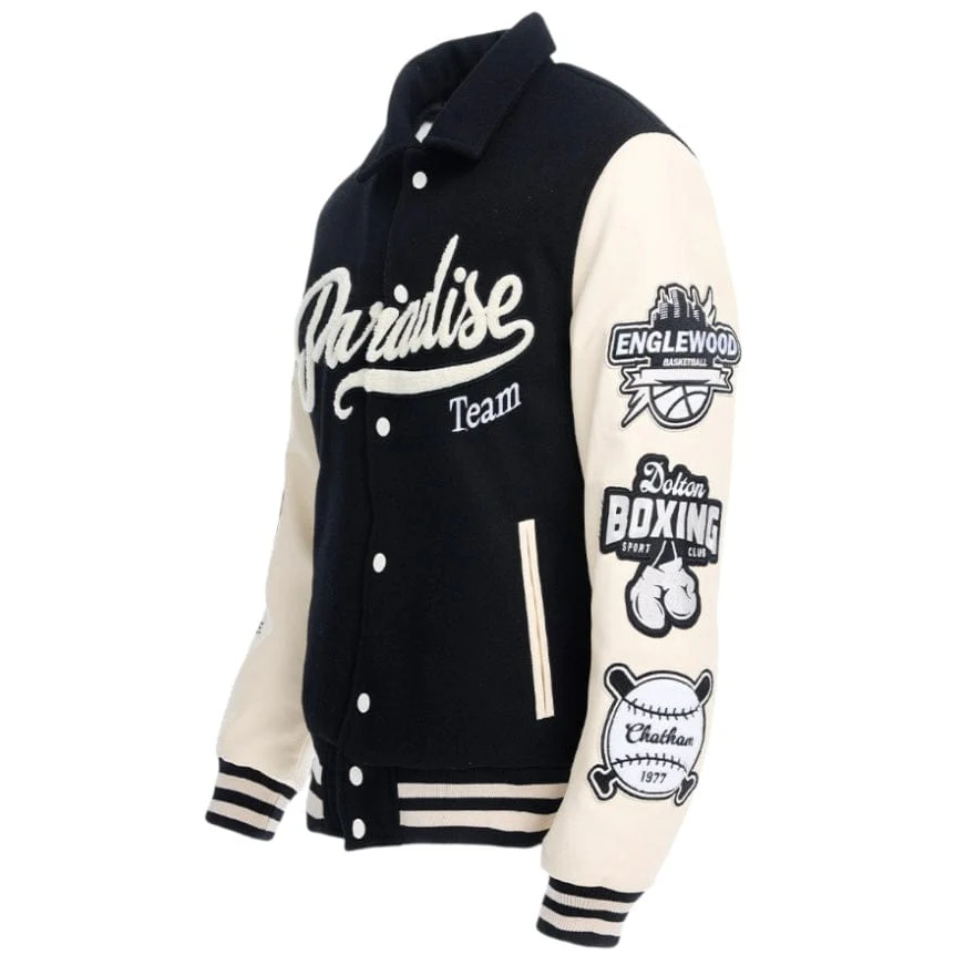 See You In Paradise Team Varsity Jacket (Black) 91700 - Image 5