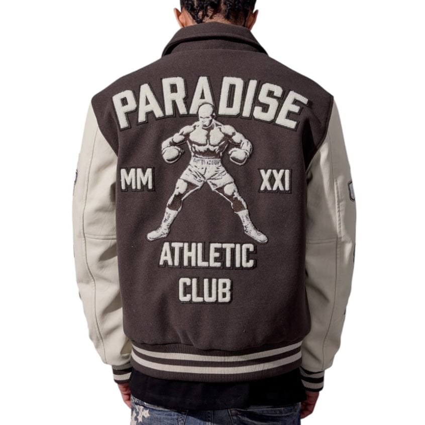See You In Paradise Team Varsity Jacket (Chocolate) 91700 - Image 2