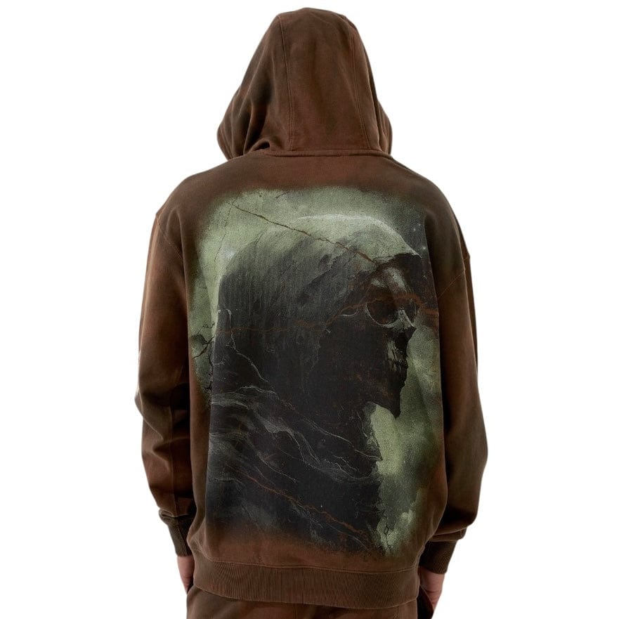 See You In Paradise The Reaper Pullover Hoodie (Brown) 8641H - Image 2