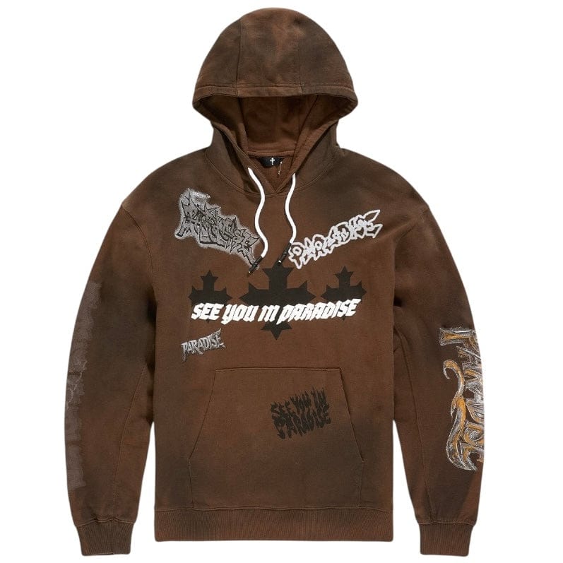 See You In Paradise The Reaper Pullover Hoodie (Brown) 8641H - Image 3