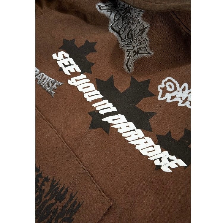 See You In Paradise The Reaper Pullover Hoodie (Brown) 8641H - Image 5