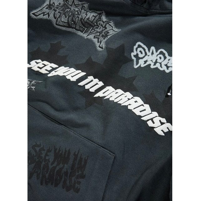 See You In Paradise The Reaper Pullover Hoodie (Charcoal) 8641H - Image 5