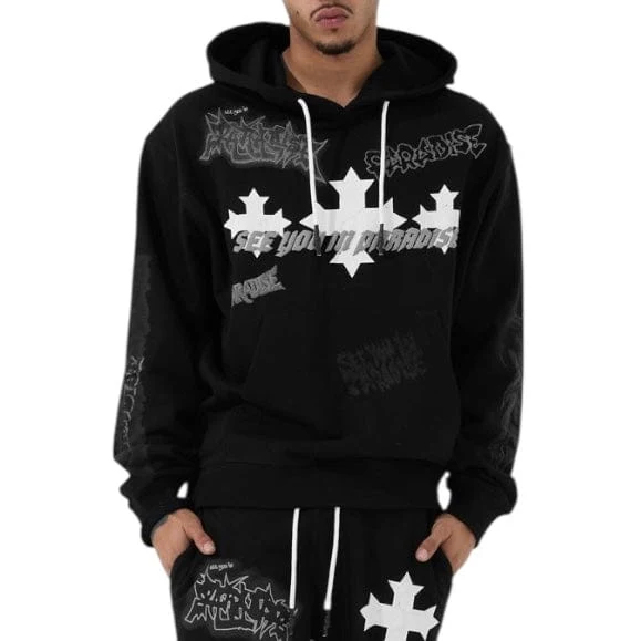 See You In Paradise The Reaper Pullover Hoodie (Jet Black) 8641H