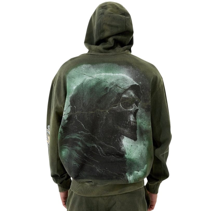 See You In Paradise The Reaper Pullover Hoodie (Olive) 8641H - Image 2