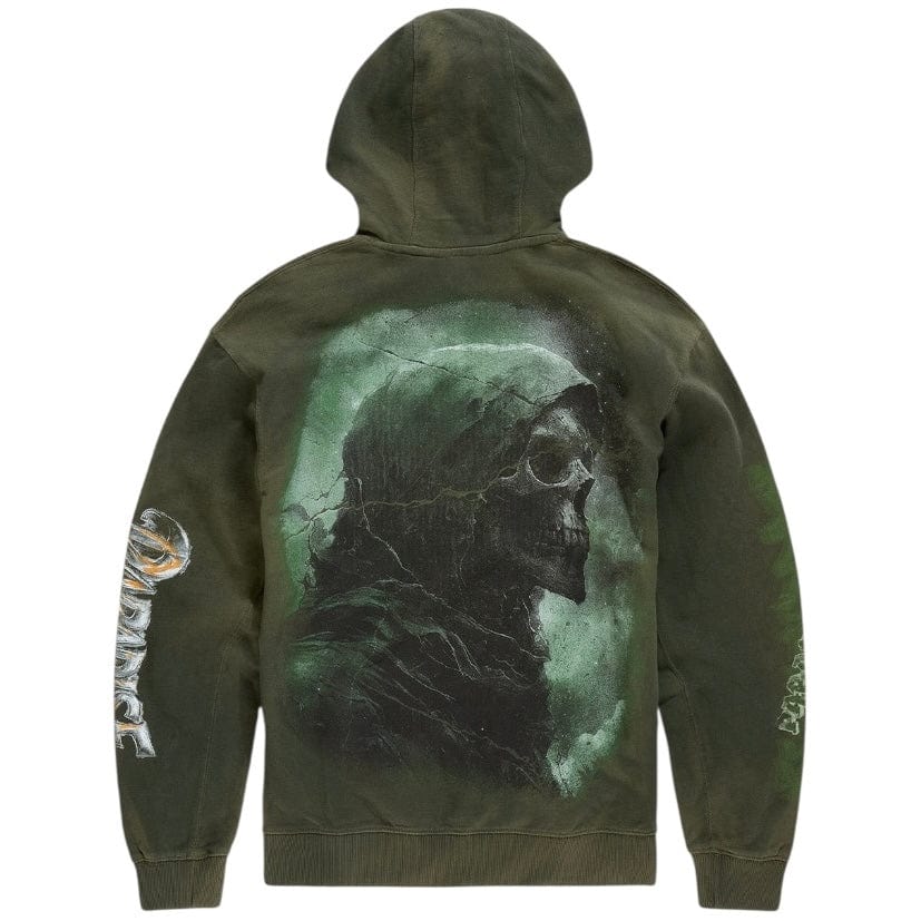 See You In Paradise The Reaper Pullover Hoodie (Olive) 8641H - Image 4