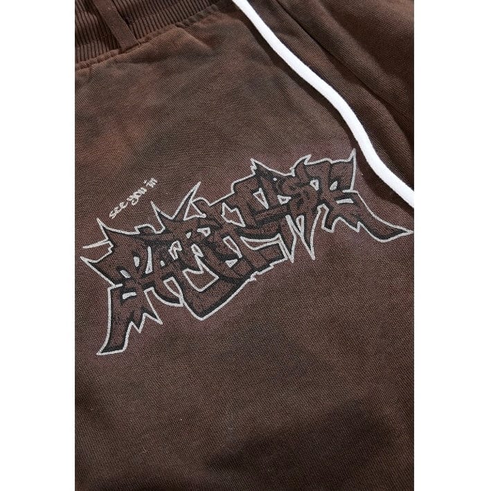 See You In Paradise The Reaper Stacked Sweatpants (Brown) 8641L - Image 5