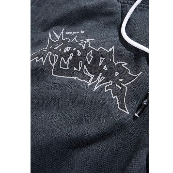 See You In Paradise The Reaper Stacked Sweatpants (Charcoal) 8641L - Image 5
